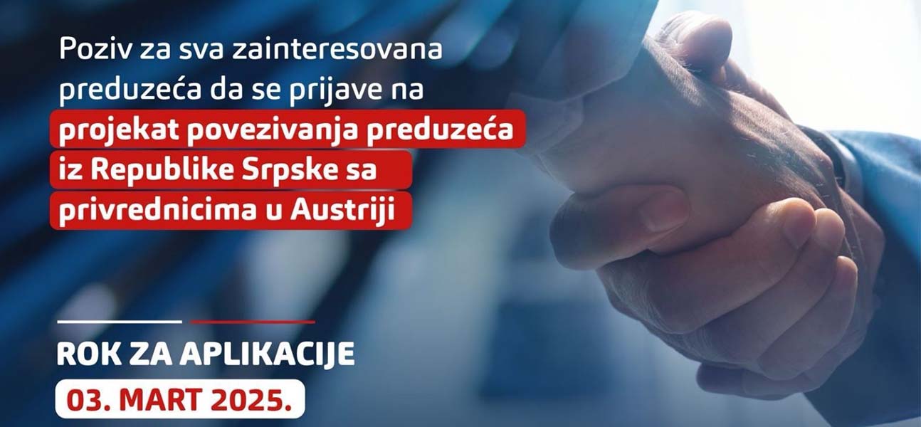 Позив за предузећа из Републике Српске: Повежите се с привредницима у Аустрији!