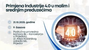 Радионица „Примјена Индустрије 4.0 у малим и средњим предузећима“ у Приједору