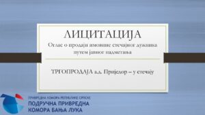 „TRGOPRODAJA“ a.d. Prijedor – u stečaju