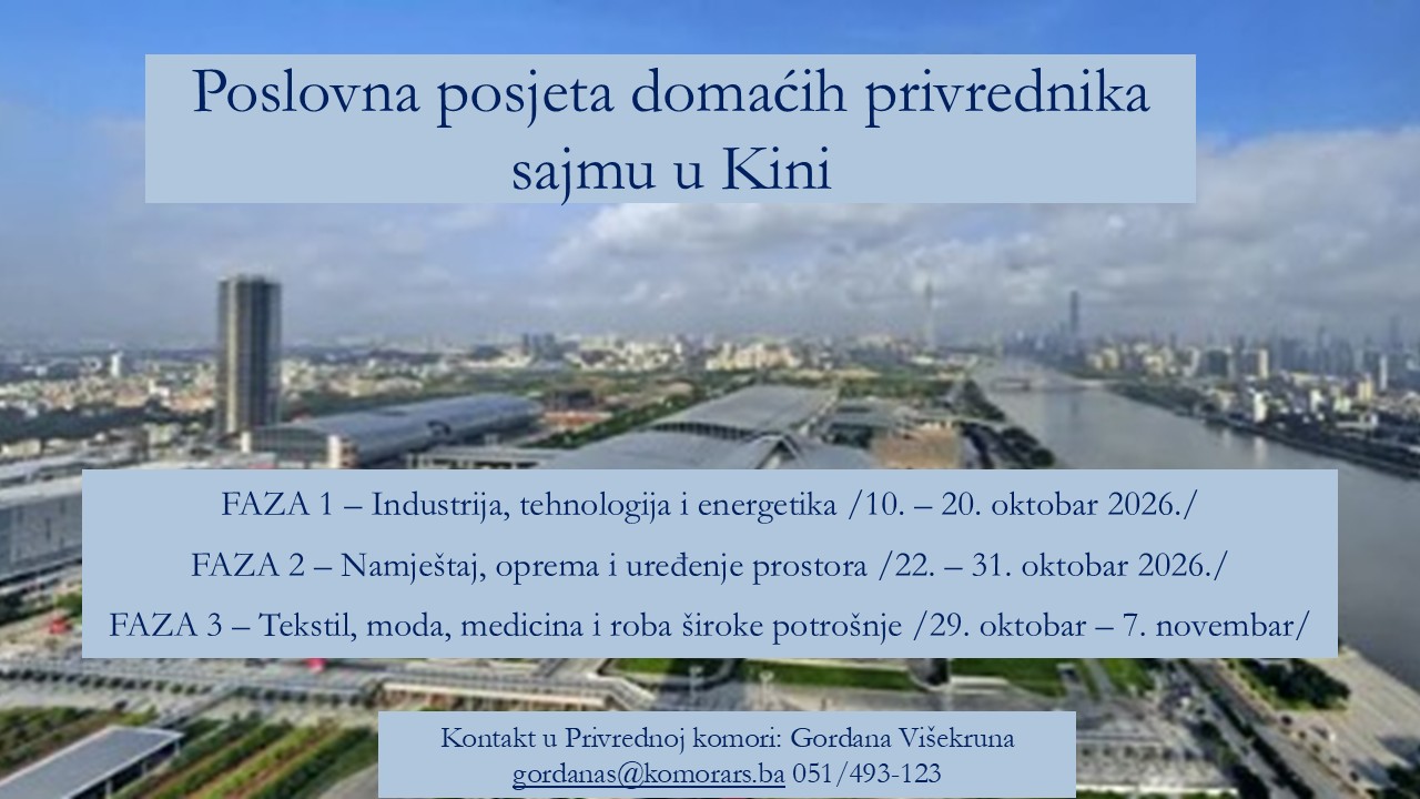 Пословна посјета домаћих привредника сајму у Кини