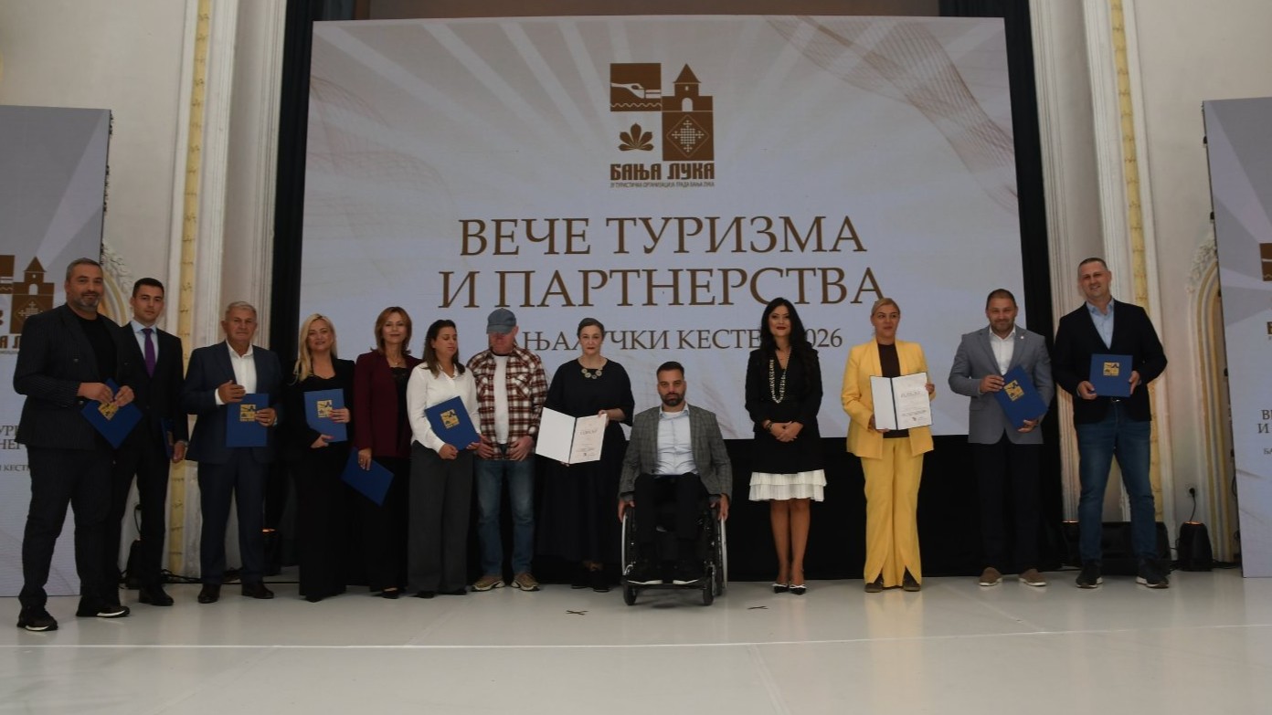Подручној привредној комори Бањалука уручена повеља за допринос развоју туризма и привреде